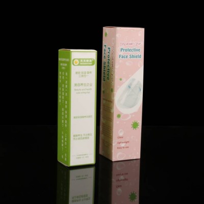 Skin Care Make up Carton Product Packaging Long Rectangle Foldable Retail Paper Box Packaging Custom Printing Logo