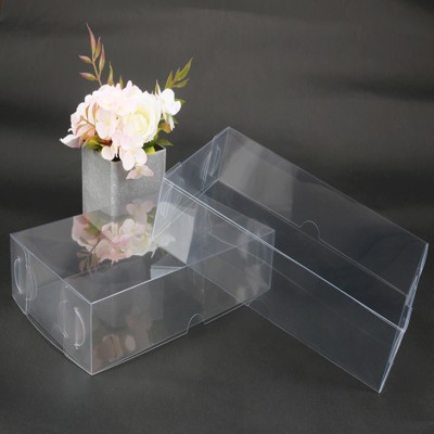 Transparent Wholesale Clear Custom Printed PET PVC Plastic Boxes Packaging For Pens Folding Packaging