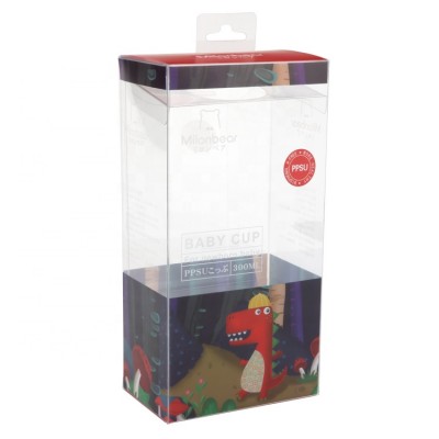 Clear Folding Plastic Package Box Custom Logo Transparent Plastic Packaging Box With Hanging