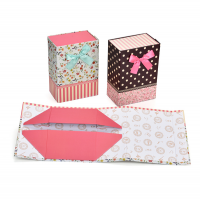 New design custom paper cardboard flat folding gift box with best quality