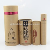 Custom kraft paper round chinese slimming tea green packaging box