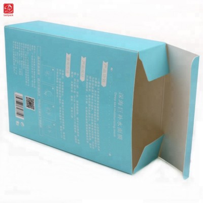 BAILI Mask Foldable Packaging Printing And Tuck Ends Customized Paper Box