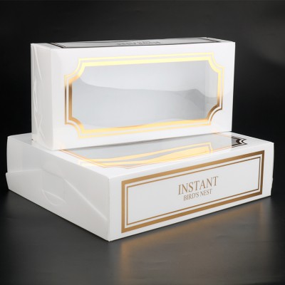 Top Sale Hot Stamping PVC Plastic Folding Clear Window Box Custom Printing Packaging Plastic Box