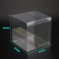 Wholesale Stock 3 inches Small Clear PVC PET Plastic Acetate Cake Gift Boxes