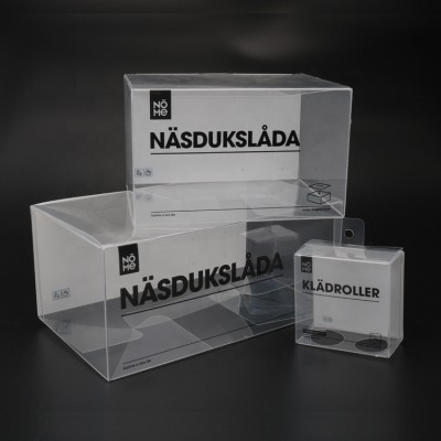 Factory Plastic Clear PVC Folding Box Packaging for Gifts Custom Transparent Plastic  Packaging box for retail packing